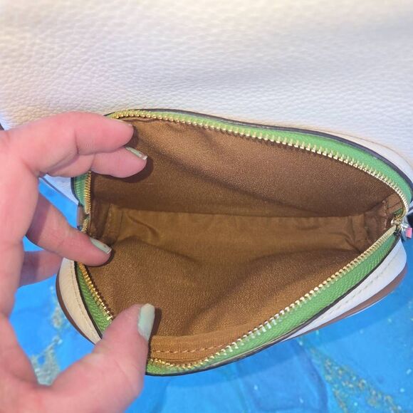 Coach Mini Court White & Rainbow Accented Backpack - Picture 9 of 11